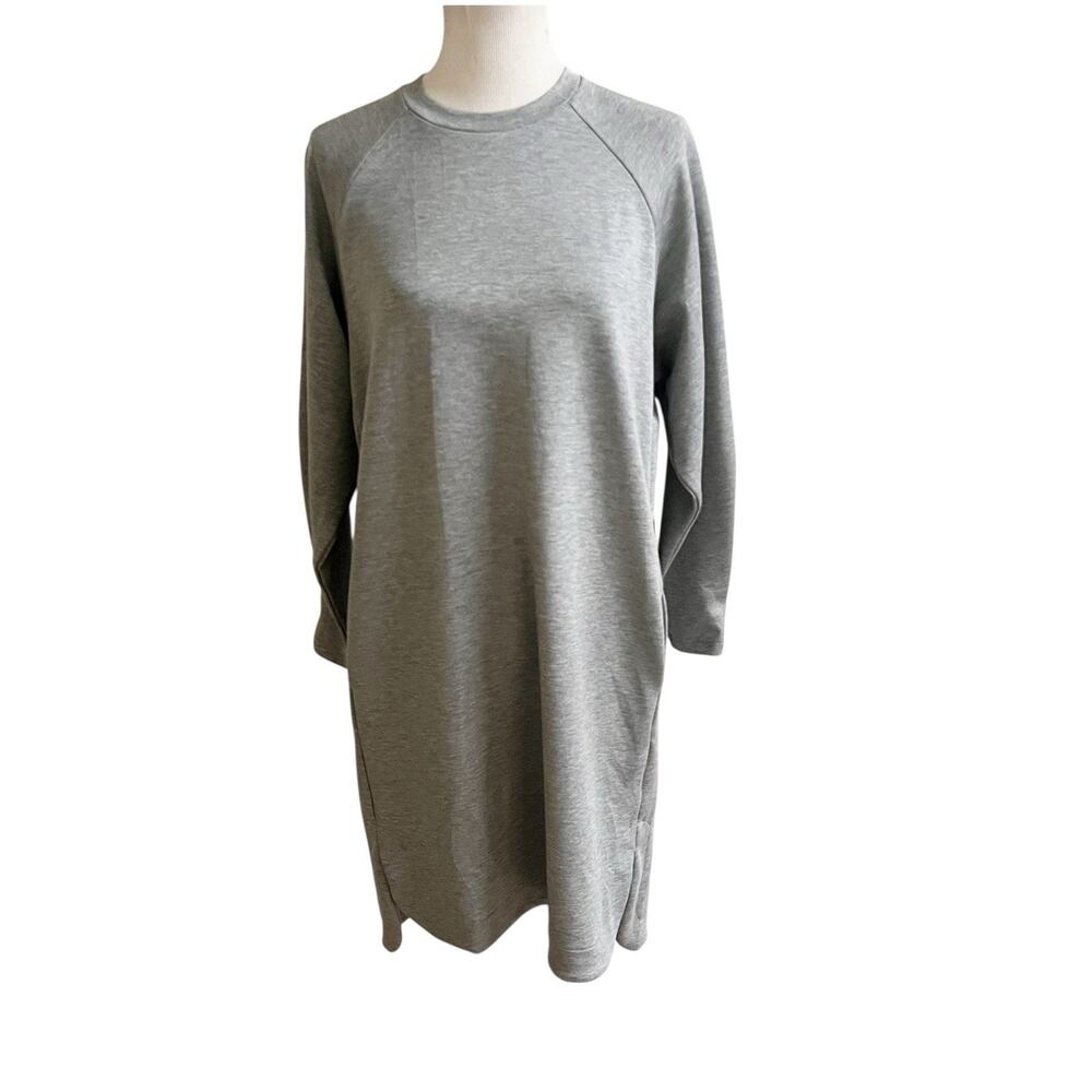 B. Young The Collection Travel Sweatshirt Dress Size Small Oversized Gray Pocket